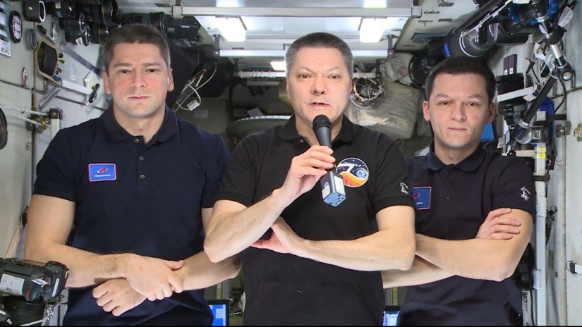 К участникам конкурса "Юнкор-2024" обратился действующий экипаж Международной космической станции